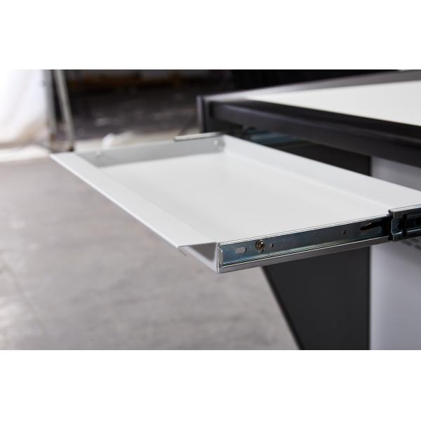 Home Office Control Center Desk Double Seat PC Desk with Laboratory Console and Platform