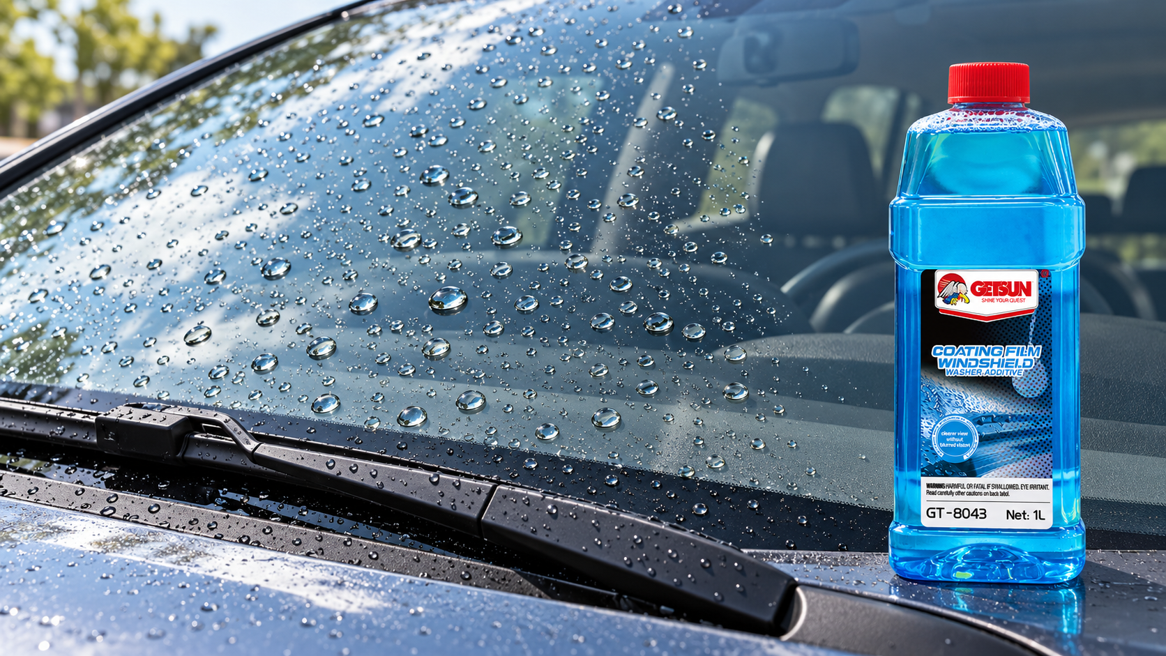 GETSUN GT-8043 1L Water-Repellent Windshield Washer Fluid