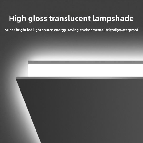 Ultra-Thin Frame Modern Space-Saving Hotels Smart Mirror Rectangle Adjustable LED Light Touch Switch Natural Light Simulation