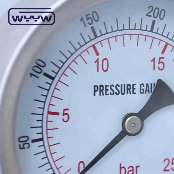 Сухой стальный давлитель 60 мм Манометрный датчик