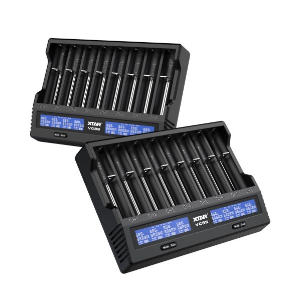 VC8S Li Ion Battery Chargers 3A Universal Battery Charger With LCD Display
