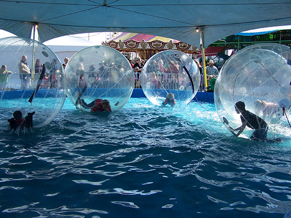 Children Inflatable Floating Water Walking Ball , Human Water Zorb Ball