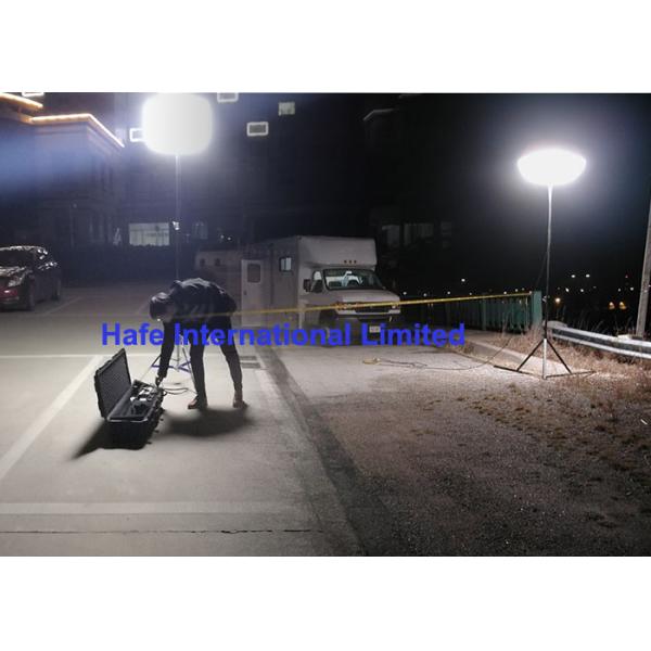 400W Portable Rechargeable LED Lights , Rechargeable Tripod Work Light Battery Powered