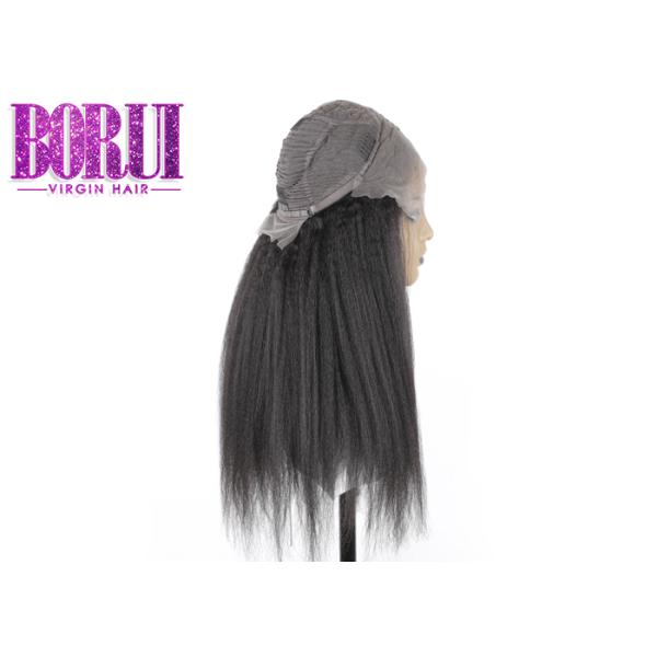 Прямые парики фронта шнурка человеческих волос освобождают цвета девственницы 100% части Кинкы швейцарские естественные