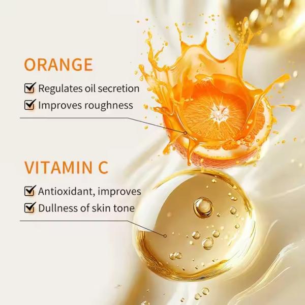 Crème pour le visage végétalienne organique vitamine C 50g blanchiment et élimination des taches sombres, usine de cosmétiques ODM