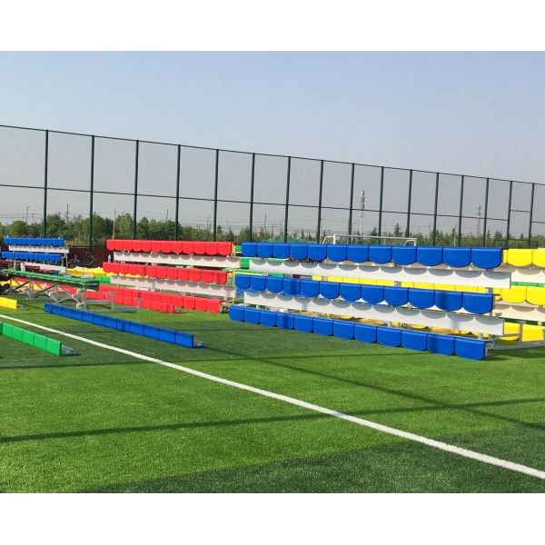 Foldable Portable Aluminum Bleachers for Stadium Seating Easy to Install and Disassemble