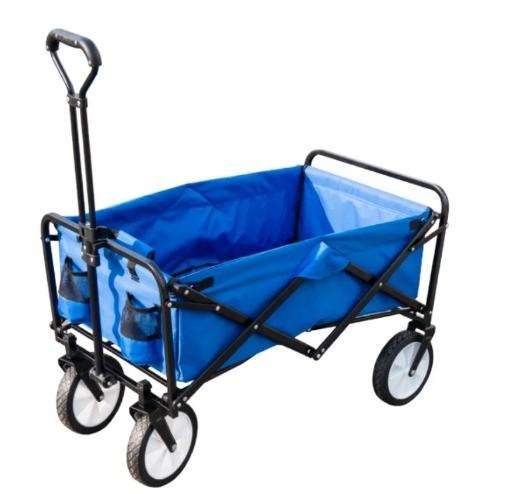 Foldable Hand Truck Stroller for Camping and Beach Dimension L x W x H 86*46*85 Green