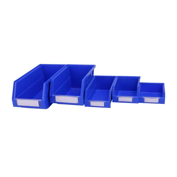 Customized Color Open Hopper Front Bins for Plastic Stackable Warehouse Storage Box
