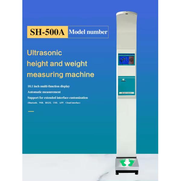 Height and Weight Machine Scales 200kg WiFi LCD Electronic Digital Weighing Printing Scale