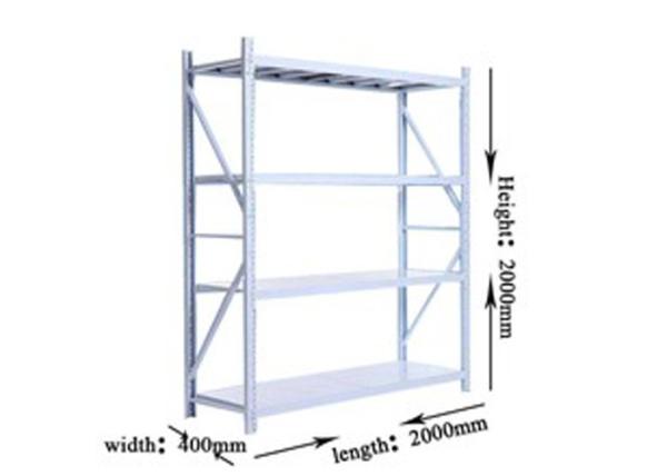 4Layers Medium Duty Shelving TUV Certification for Warehouse Storage
