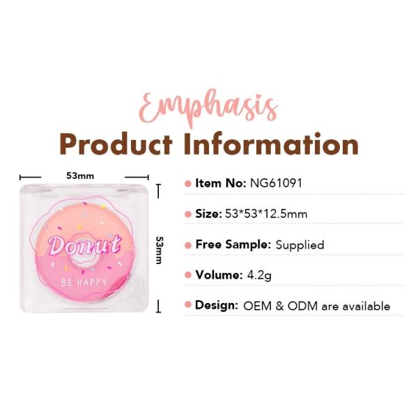 Exquisite Donut Eyeshadow Palette 4.2g Matte Powder Eyeshadow BSCI Certified