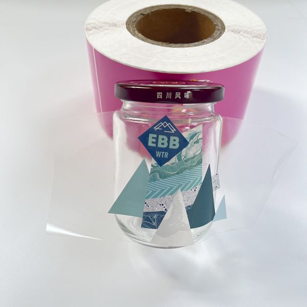 Custom Printed Jar Labels Water Bottle Private Label Sticker Clear Transparent Water Packaging Label Sticker