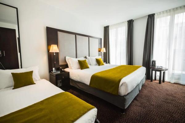 Egypt luxury hotel bedroom furniture of Upholstered headboard bed with writing desk table and lounge sofa chair