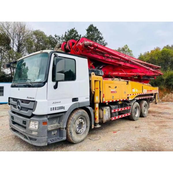 Hydraulic Machining Process Cylinder Type 49 Meter Concrete Pump Truck on Mercedes Benz