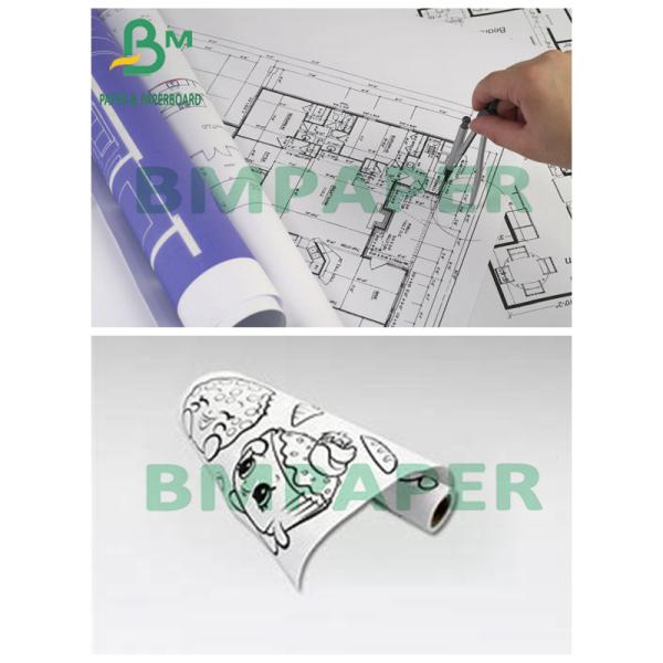 высокотемпературная рисовальная бумага CAD сопротивления 80G с древесиной высокотемпературная рисовальная бумага CAD сопротивления 80G с древесиной