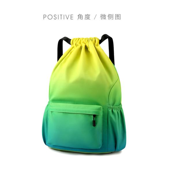 Custom Color Printed Practical Lightweight Durable Waterproof Drawstring Gym Backpack