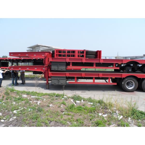 CCC оборудование Tri цапфы тележки перехода трейлера кровати трейлеров 60t Semi низкого тяжелое