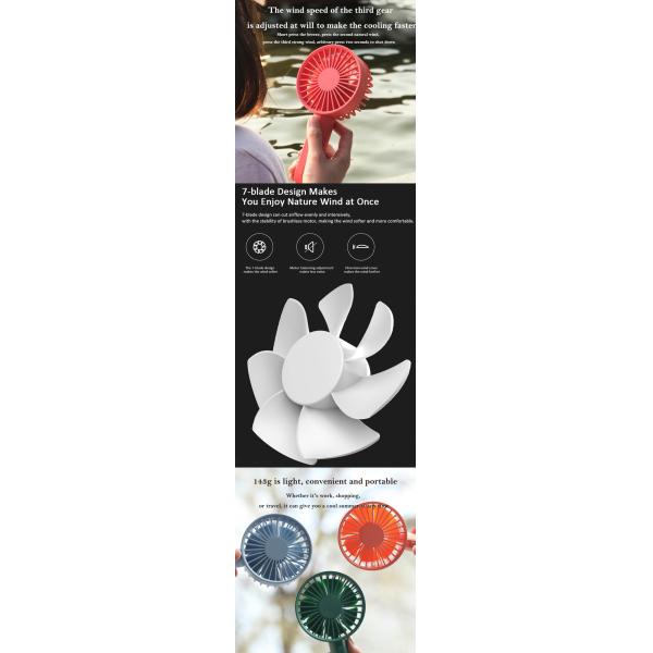 вентилятор USB 2000mAh 6hours Handheld с перезаряжаемые построенный в батарее