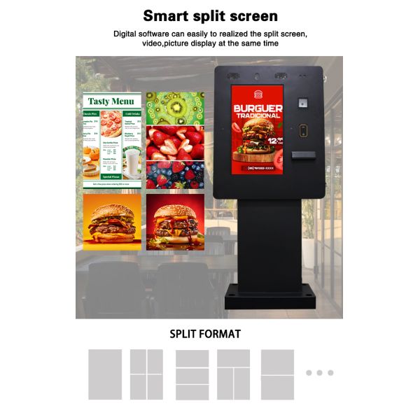 24 inch IP65 Waterproof Self Service Kiosk with 1500 Nits Brightness for Outdoor Touch Screen Payment
