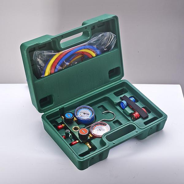 3000 PSI R410A Gauges Refrigeration Pressure Gauge With Valve