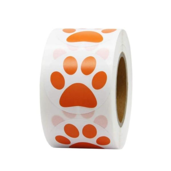 Customized Sticker Rolls Label Logo Roll Thank You Adhesive Label Sticker Roll Paper Logo Design Manufacturer