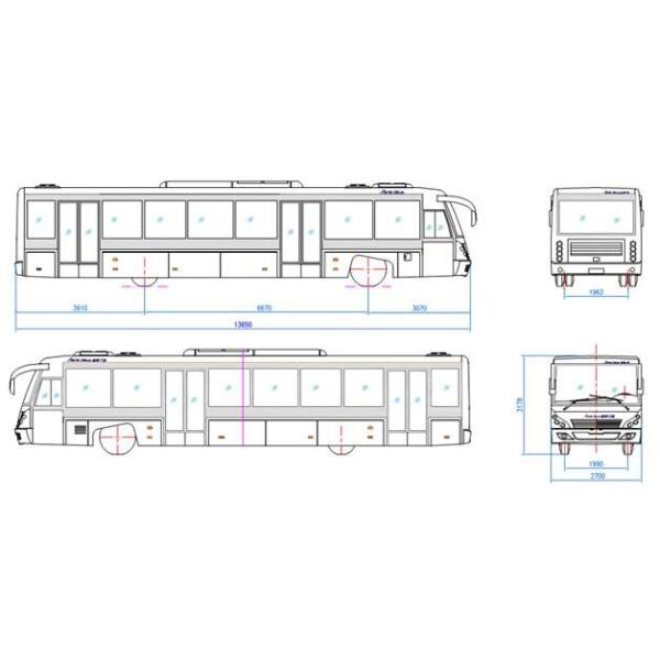 Comfortable Diesel Engine 13 Seater Airport Apron Bus With Aluminum Apron