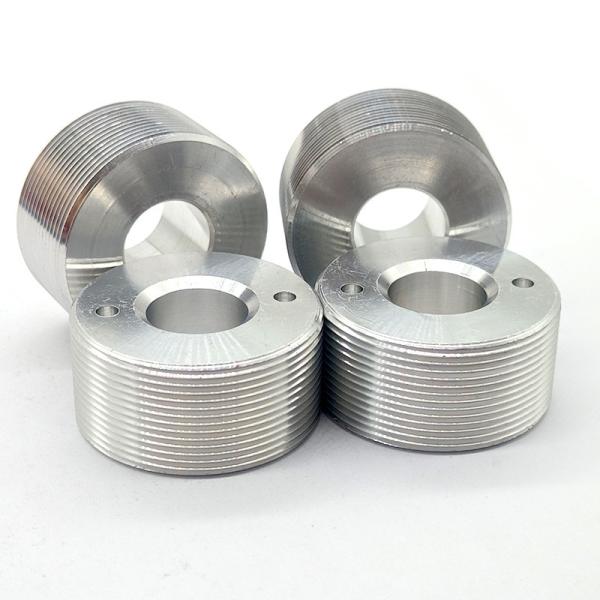 Heat Treatment CNC Stainless Steel Parts Polished SS Bushing Silver