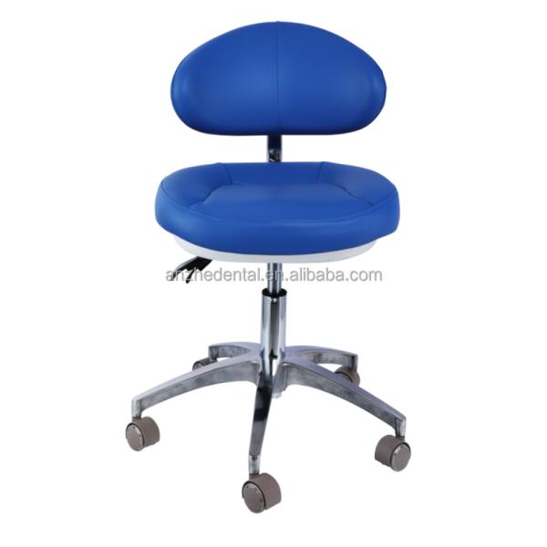 Micro Fiber Leather Dentist Stool Big Backrest Salon Stool Soft Cushion Surgical Stool For Dentist