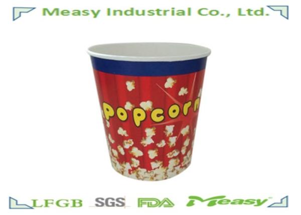 64OZ  Popcorn Buckets Disposable Food Containers Paper Material