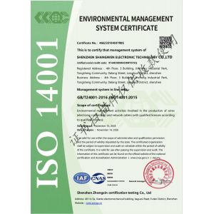 Shenzhen Shangwen Electronic Technology Co., Ltd. Certifications