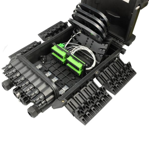 16 Dropcable Ports Fiber Optic Distribution Box IP68 FTTH SC Connector Network FTTX Splitter