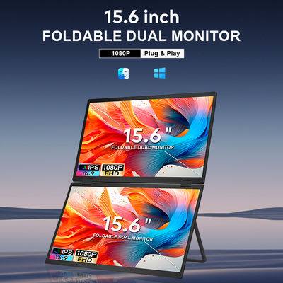 ODM Laptop Second Screen Portable Folding Monitor 1920x1080 Resolution