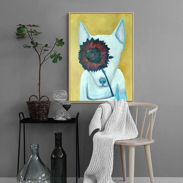 Hand Painted Modern Textured Canvas Colorful Oil Painting for Home Decor Medium Oil Print Method 6 Color