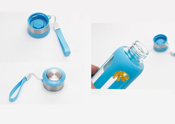Bpa Free Outdoor Custom Unbreakable Glass Water Bottles SGS Certification
