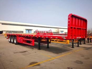 Heavy-Duty Multi Axles Flatbed Semi Trailer For Stable And Efficient Transportation Of Oversized Loads