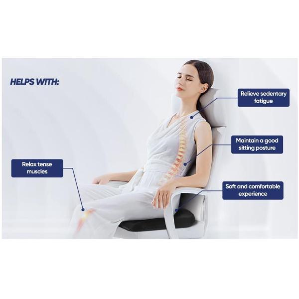 Home Office Wheelchair Seat Cushion made of Memory Foam Filling and Anti Slip Design