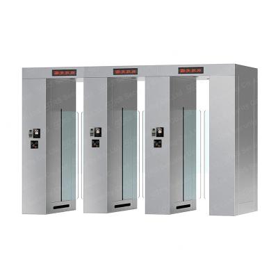 Optical Swing Turnstile By Swiping Card Rfid Intelligent Collector Full Height Swing Gate For Door Entry Pass System