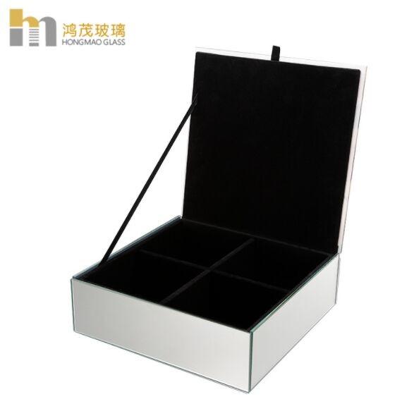 Customized Pattern Antique Mirror Jewelry Box Bracelet Organizer Classic