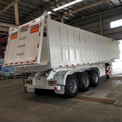3-Axle WABCO RE 6 Relay Valve Pneumatic Braking System 12R20 Tires 12 Tire Dump Semi Trailer