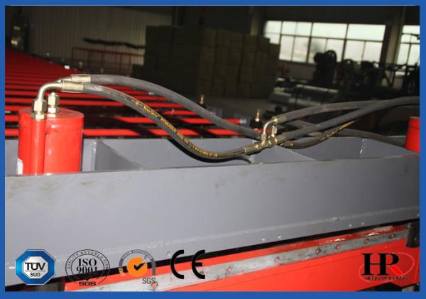 Blue Color High Strength Metal Deck Roll Forming Machine Big Wave Length