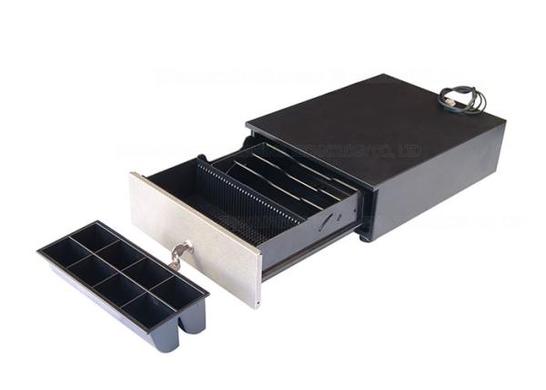 Compact Mini POS Cash Drawer RJ11 / ECR Cash Lock Box With Slot 240 3 KG