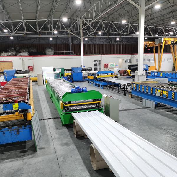 R Máquina de moldagem de rolos de folhas de telhado onduladas de painel 3000kg