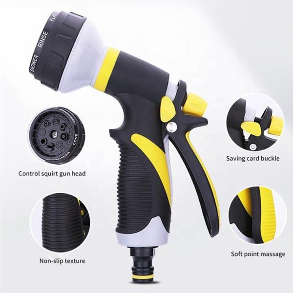 Garden Water Guns 7 Pattern Garden Irrigation High Pressure Garden Hose Nozzle