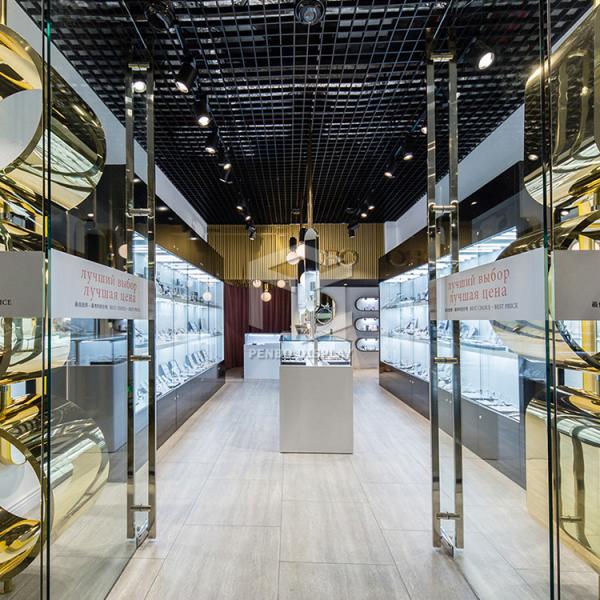 3D Jewellery Shop Counter Display 1200*600 EPE Foam Packaging Design With Logo