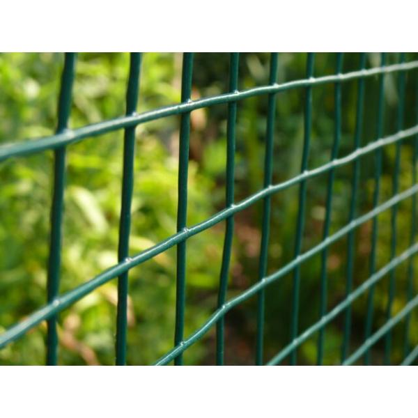 Green Vinyl PVC Coated Welded Mesh Fence Panels 3×100' Roll Smooth Surface