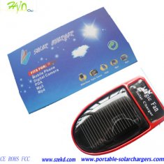 1000mAh Multi-function Portable Solar Panel Charger  With 5 Adapters