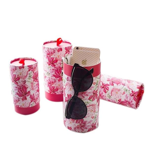 Boxes Packaging Box White Paper Cardboard Silk Rope Print Tube Wedding Party Gift Package Tube