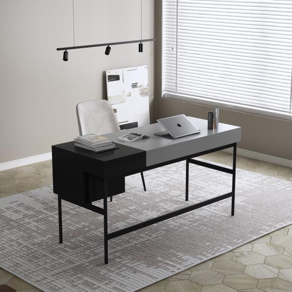 Walnut Study Computer Desk With Chair Set For Hotel Study Home Office