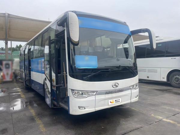 Autobus électrique pur KING LONG blanc de 11 mètres et 48 places équipé de batteries CATL