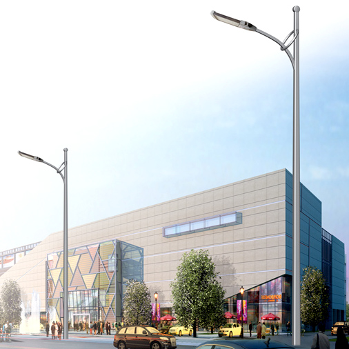 Galvanized Steel Stadium Lighting Tower 15-35m ODM High Mast Light Pole